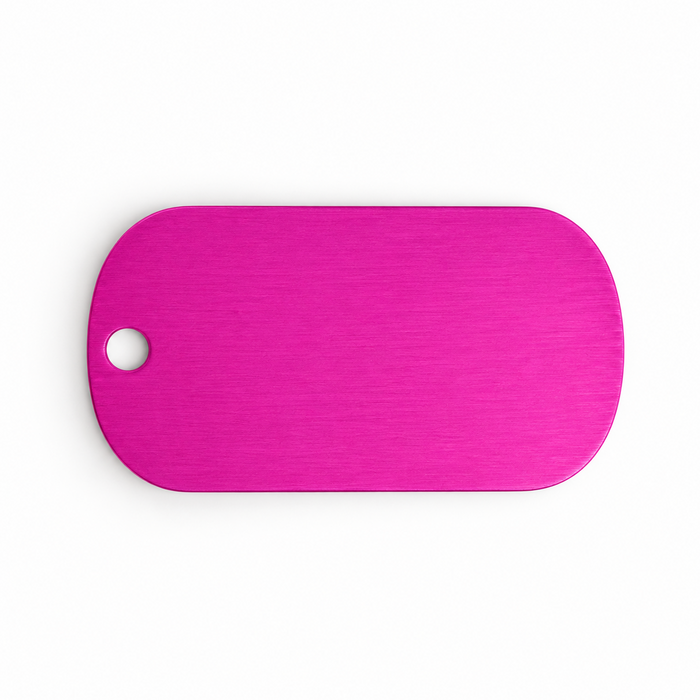 Pink Dog Tag - Anodized