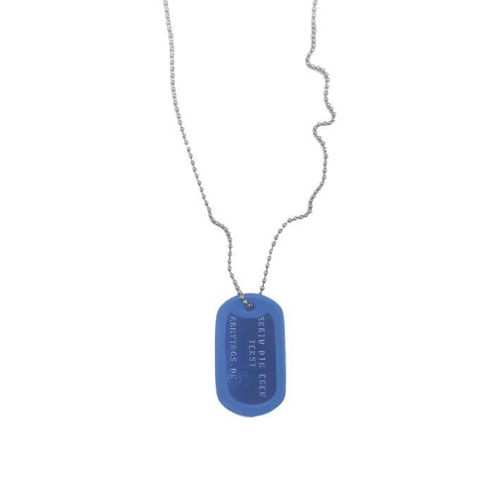 Dark Blue Dog Tag, 1 pc