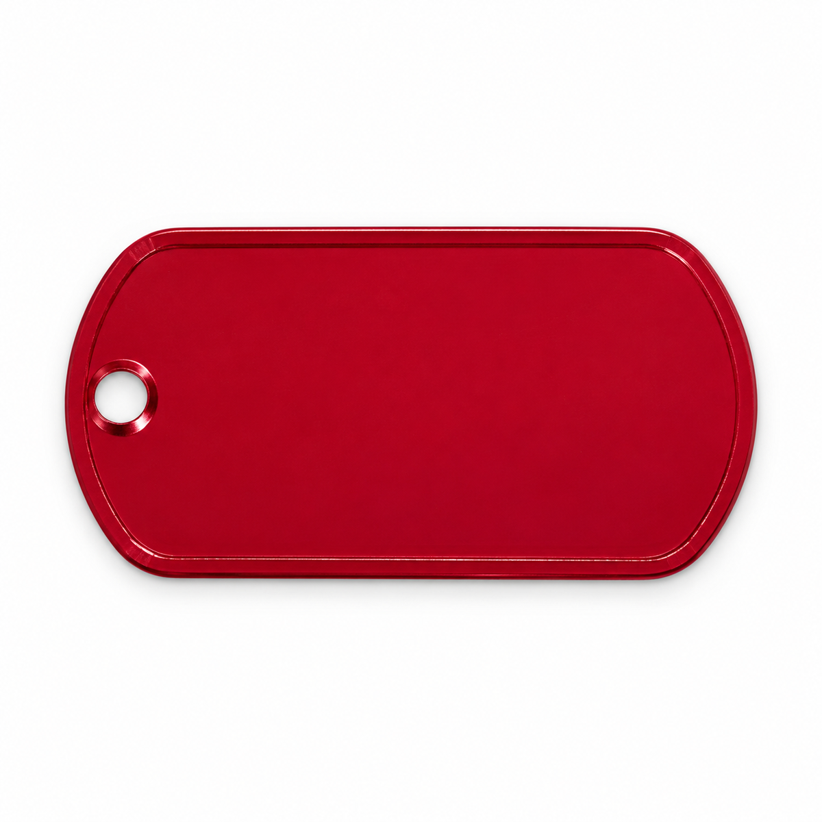 Rød Aluminium Dogtag