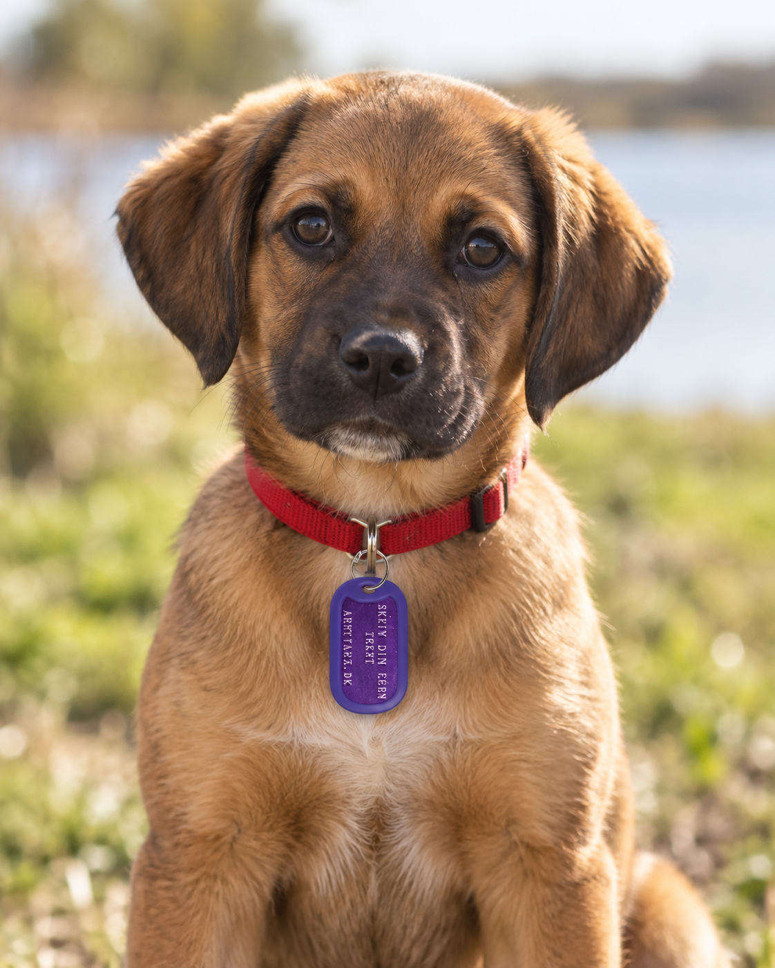 Purple Dog Tag