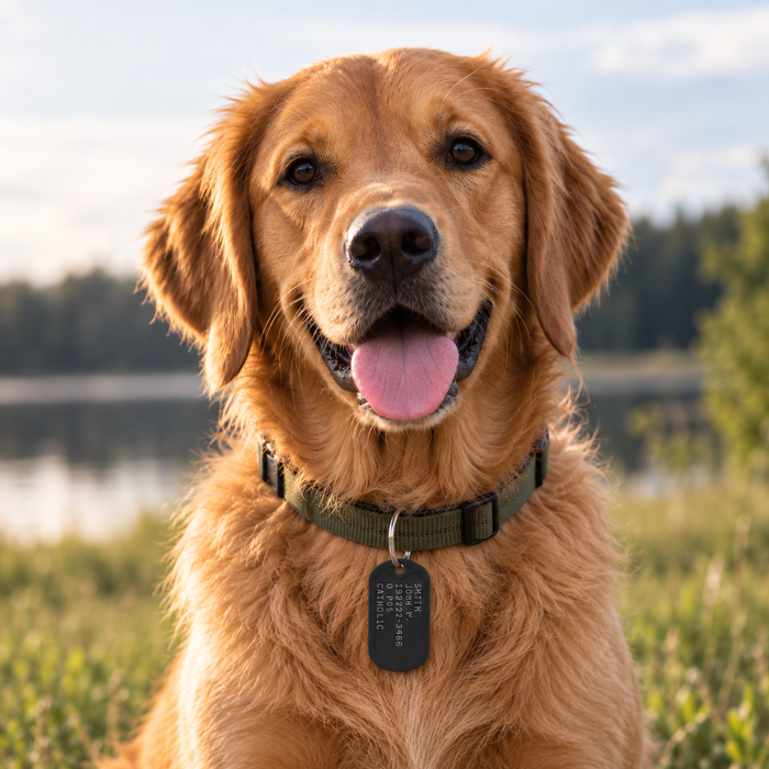 Black Dog Tag
