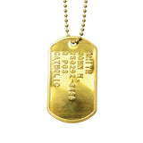 Brass Dog Tag, 1 pc