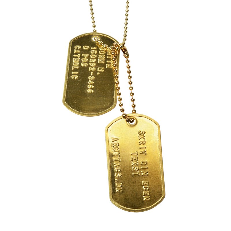 Brass Dog Tags, Set